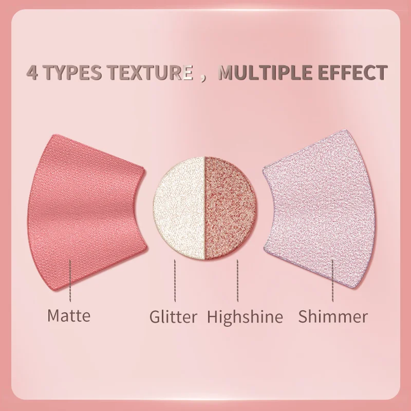 Палитра теней для век COLORKEY HelloKitty 7 цветов матовые мерцающие нюдовые макияжные