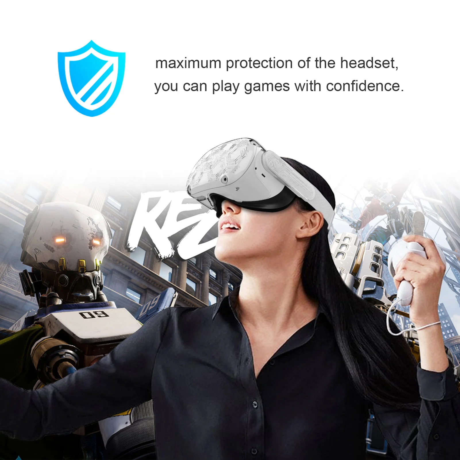 

Rondaful VR Headset Protective Cover Cap For Oculus Quest 2 Glasses Virtual Reality 2021 NEW
