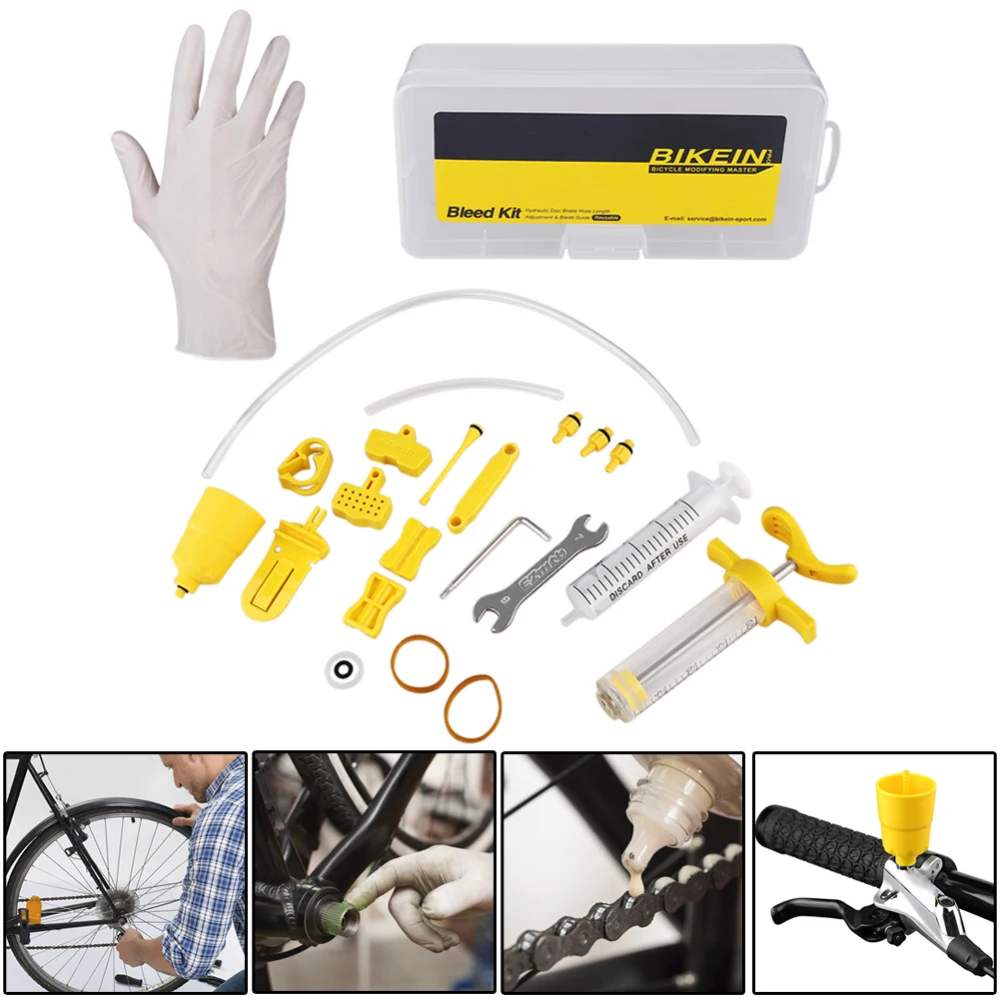 Bicycle Hydraulic Disc Brake Mineral Oil Bleed Kit for SHIMANO Series and TEKTRO MTB Bike Repair Tools | Спорт и развлечения