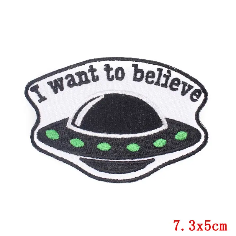 Нашивка Pulaqi с астронавтом нашивка НЛО патчи для утюга одежды пришельцев вышитые