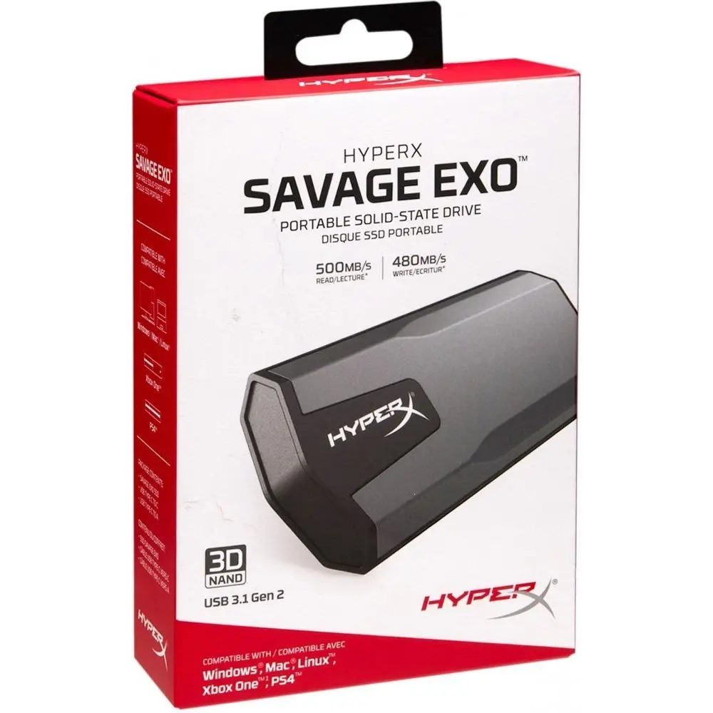 Накопитель SSD Kingston 480GB External Savage EXO SHSX100/480G | Компьютеры и офис