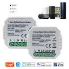 12 Gang Tuya Zigbee умный светодиодный светильник Диммер модуль 220V-240V с нейтральным Поддержка Alexa Google домашний помощник 2 Way