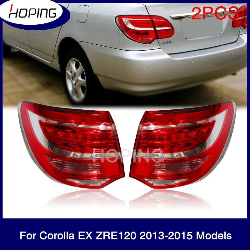 

Hoping 2PCS Rear Bumper Tail Light Tail Lamp For TOYOTA COROLLA EX ZRE120 2013 2014 2015 Rear Tail light Brake Stop Taillamp