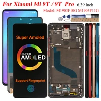 super amoled lcd for xiaomi mi 9t pro display support fingerprint touch screen replace lcd for mi 9t 9 t m1903f10g m1903f11g