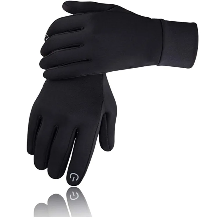 

Outdoor cycling skiing autumn and winter sports training warm non-slip full-finger touch screen running gloves