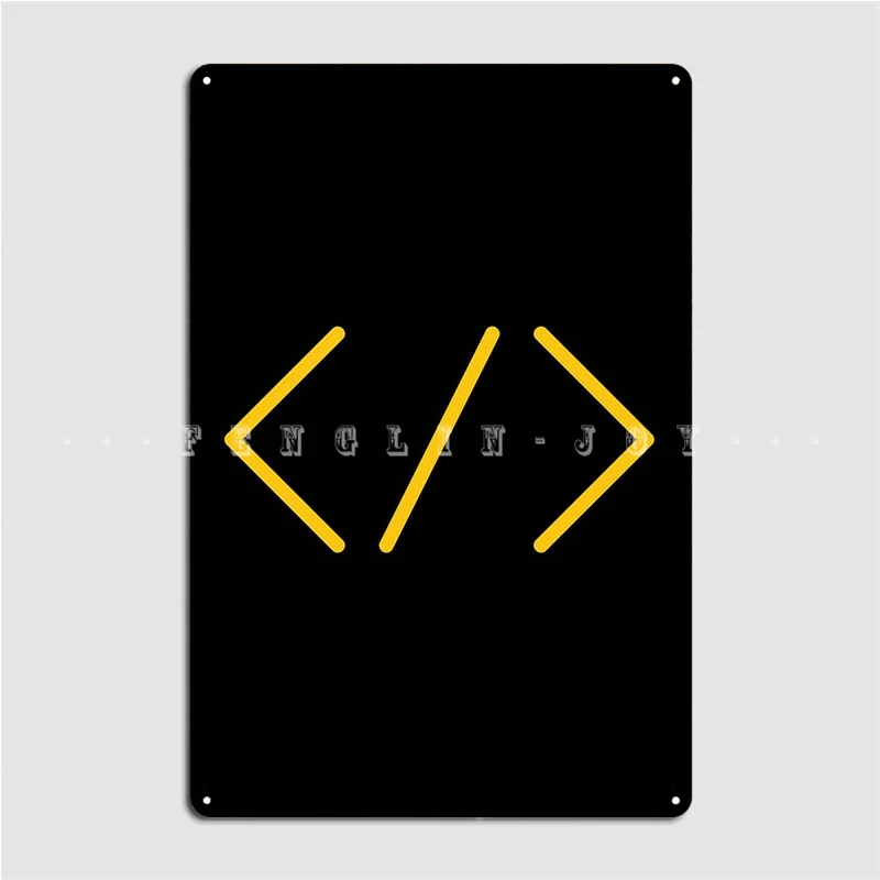 Кодовые скобы металлическая вывеска настенная пещера паб гараж забавная