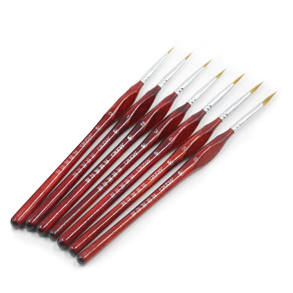 

Набор кистей для рисования, 7/9 шт., для дизайна ногтей, лайнер для рисования кистей, для рисования ногтей, с деревянной ручкой, кисть для подво...