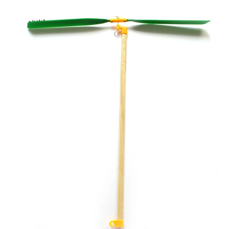 Научная технология деревянный маленький тигр вертолет Резиновая лента модель