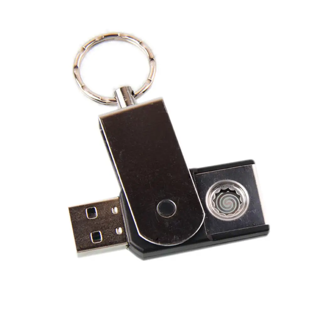 Мини Компактный брелок умная двухсторонняя зажигалка креативная USB зарядка