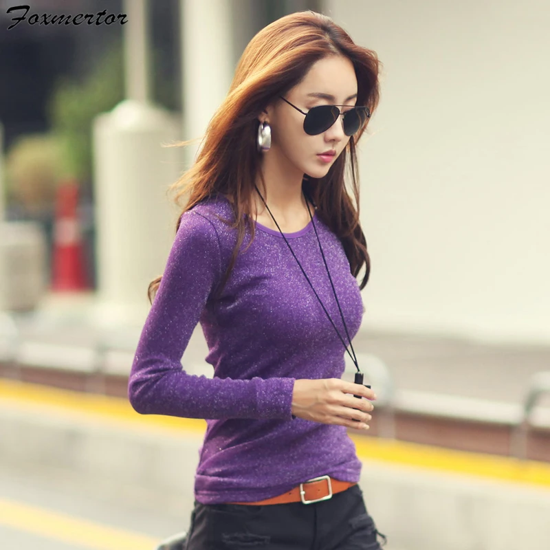 Осенне-зимняя женская футболка 2020 модная однотонная Водолазка с длинным рукавом