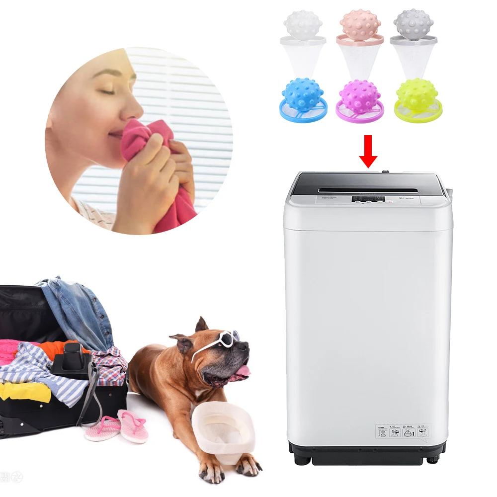 Удаление волос Catcher фильтр сетка мешок чистящие шары грязное волокно коллектор