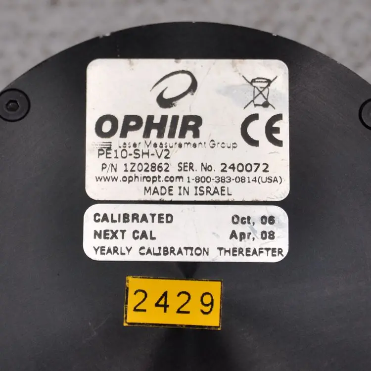 

OPHIR LASERSTAR Pyroelectric High Sensitive Laser Energy Probe PE10-SH-V2