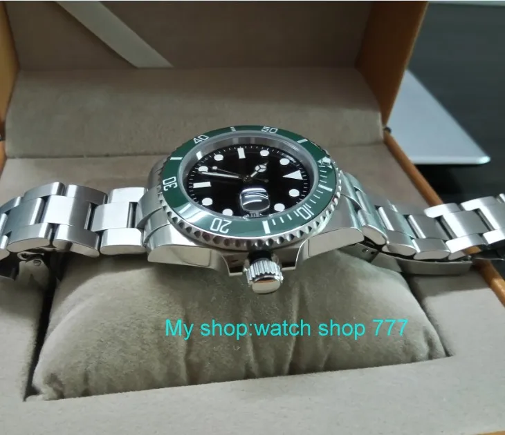 Часы мужские с сапфировым стеклом 40 мм 21 дюйм|Мужские механические часы| |