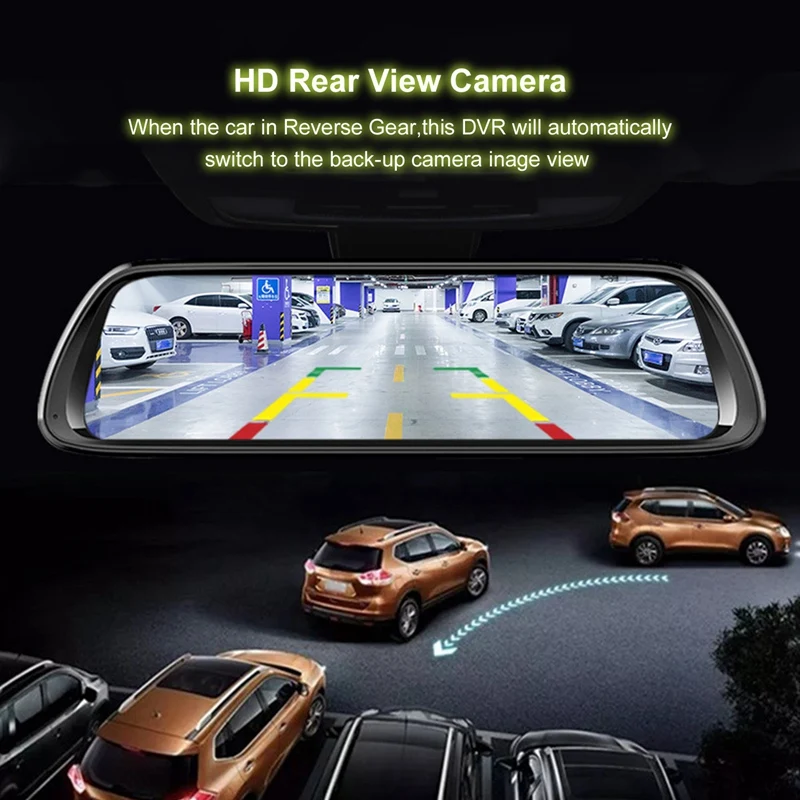 Android 8 1 Автомобильный видеорегистратор GPS камера навигатор 10 дюймов FHD 1080P