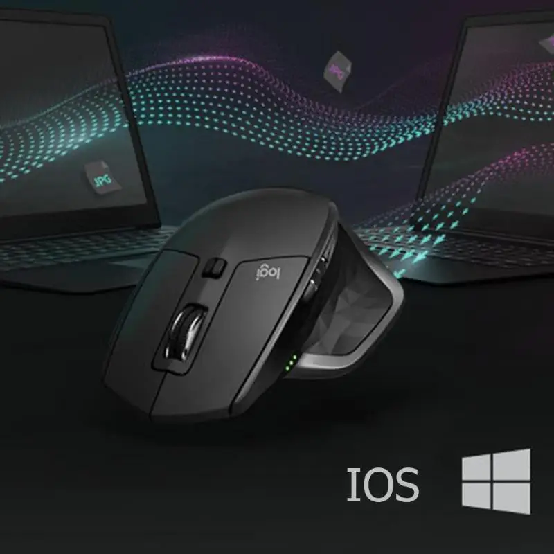 Беспроводная мышь logitech MX Master 2S 4000 dpi для зарядки USB Bluetooth игровая мышь 7 кнопок макро-определение лазерные мыши