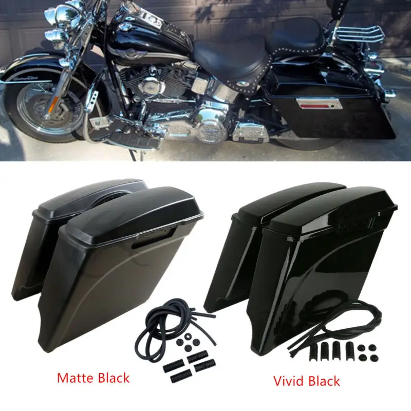 Растягивающиеся седельные сумки 5 дюймов для мотоцикла Harley Electra Road Glide FLHT King Street FLT