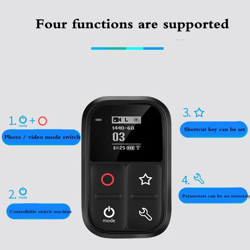 Новый умный водонепроницаемый пульт дистанционного управления Wi Fi GoPro Hero 8 7 6 5 Black