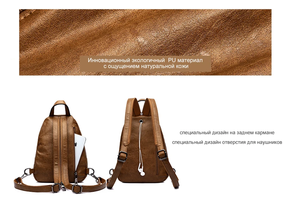 Amelie galanti роскошный кожаный рюкзак женский дорожный мини рюкзак Mochilas Школьные сумки женская сумка на плечо модный
