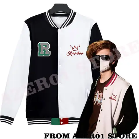 Ranboo New Logo Dream Team SMP 3D Print jacket winter Hoodies Men/Women casual Baseball Uniform Streetwear Kawaii sweatshirt