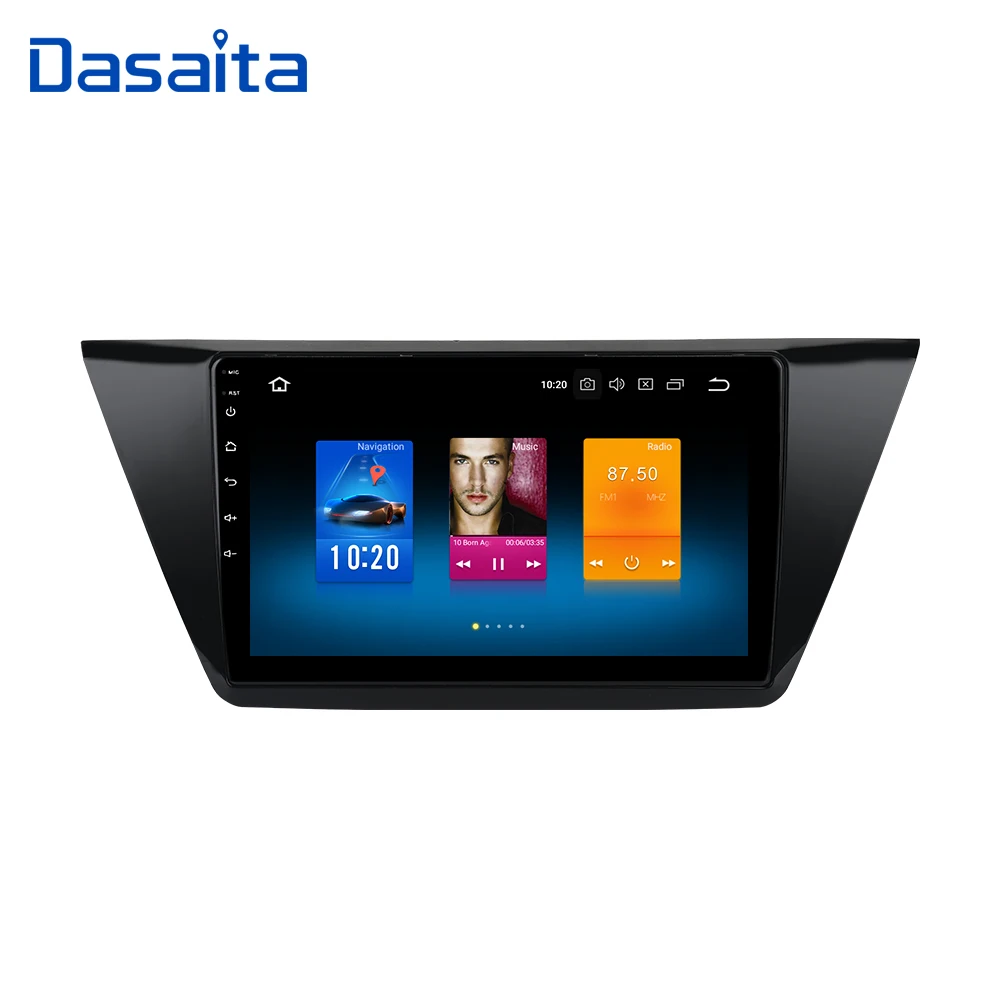 Dasaita Автомобильная Мультимедийная система экран 10 2 дюйма Android 1 din 64 Гб