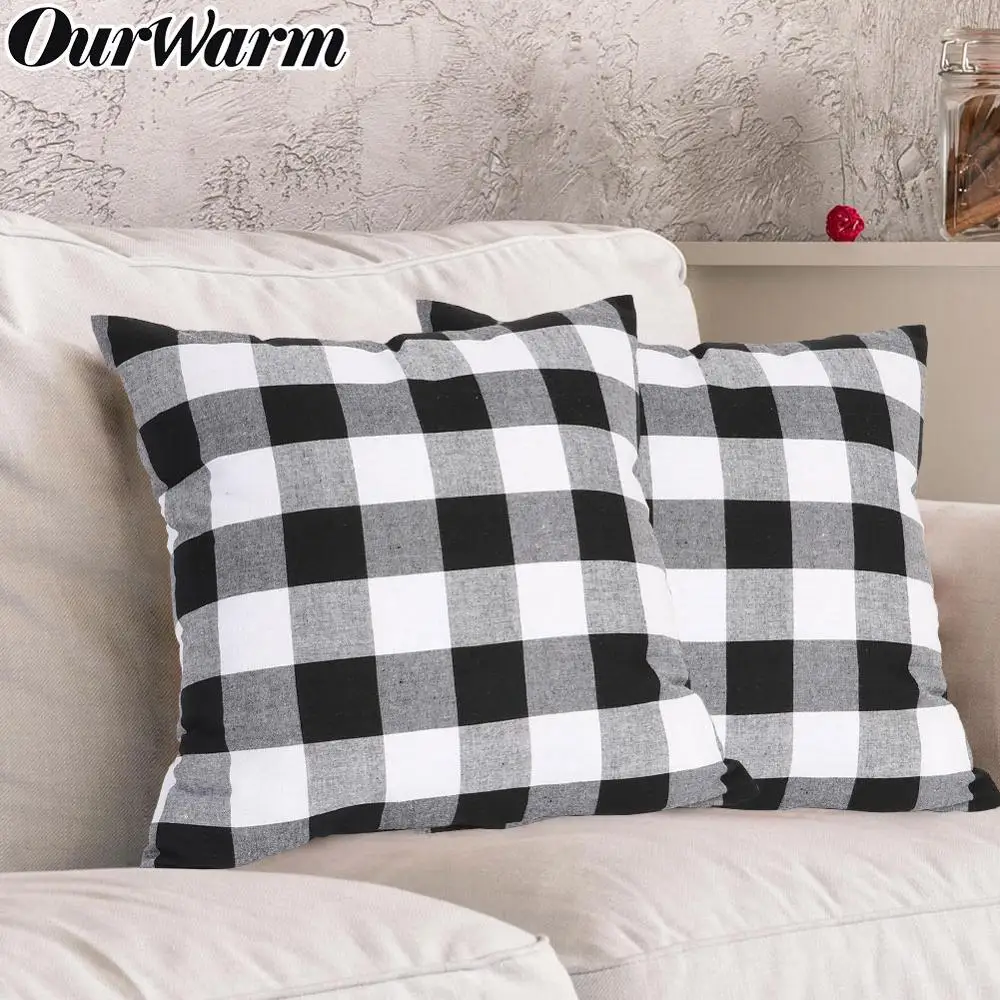 Наволочка хлопковая в клетку 45 х45 см|Наволочки| |