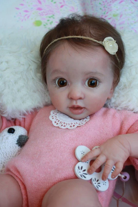

17 Inch Reborn Doll Kit Lifelike Soft Real Touch Fresh Color Unpainted Doll Parts Reborn Layla Birthday Present
