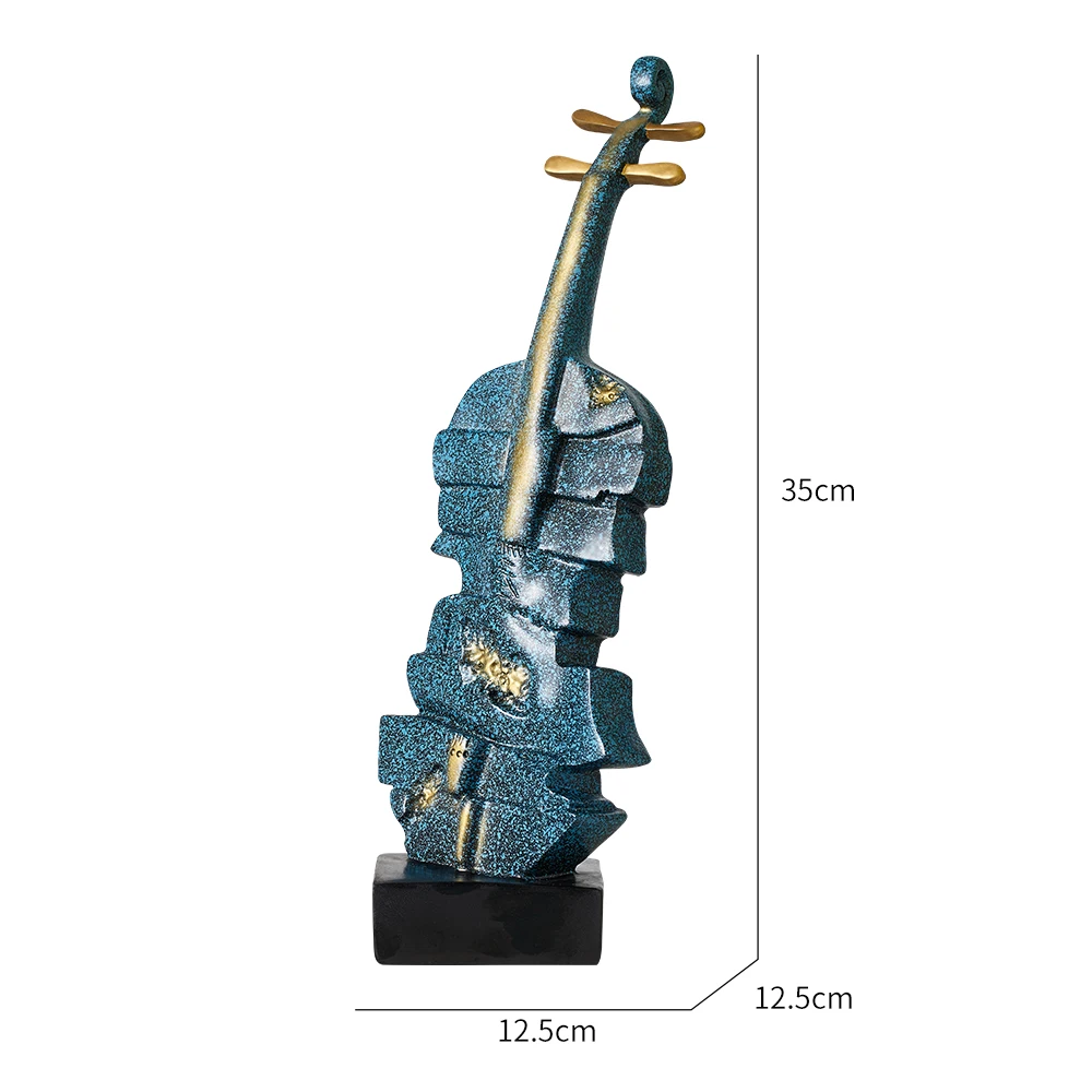 

Luxury Home Violin Sculpture Resin Jewelry Living Room Home Sculpture Decoration Office Decoration Ornaments Girlfriend Gifts