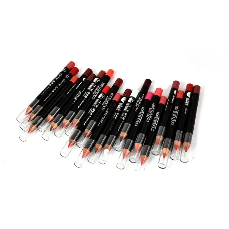 Лидер продаж вечерние цветные деревянные стойкие подводки для губ оптовая