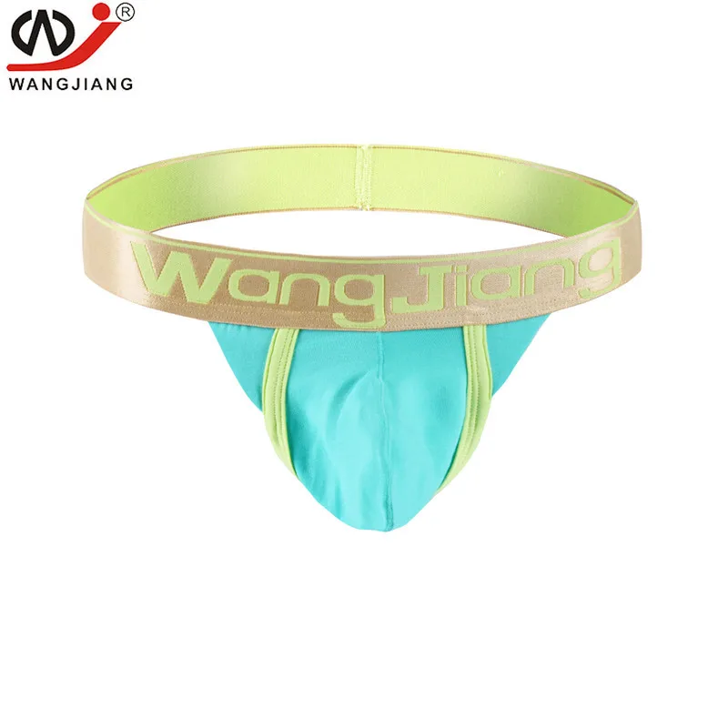 WJ Men's Underwear Sexy Strapless G-string Mooning Foreign Trade Cotton Soft T-back 1018WD |