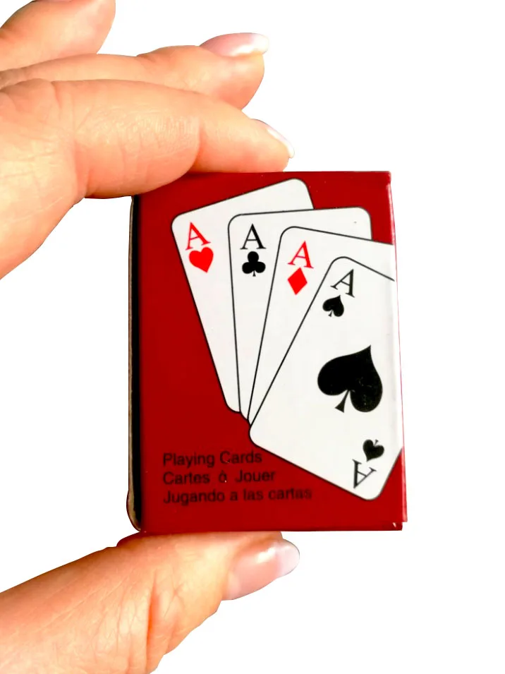 Милый миниатюрный кукольный домик милый мини покер игральные карты стиль