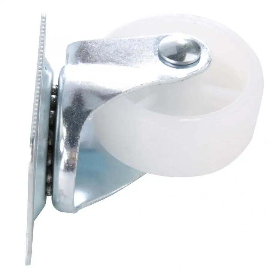 4 шт./компл. ролики белое фиксированное колесико из полипропилена диаметром