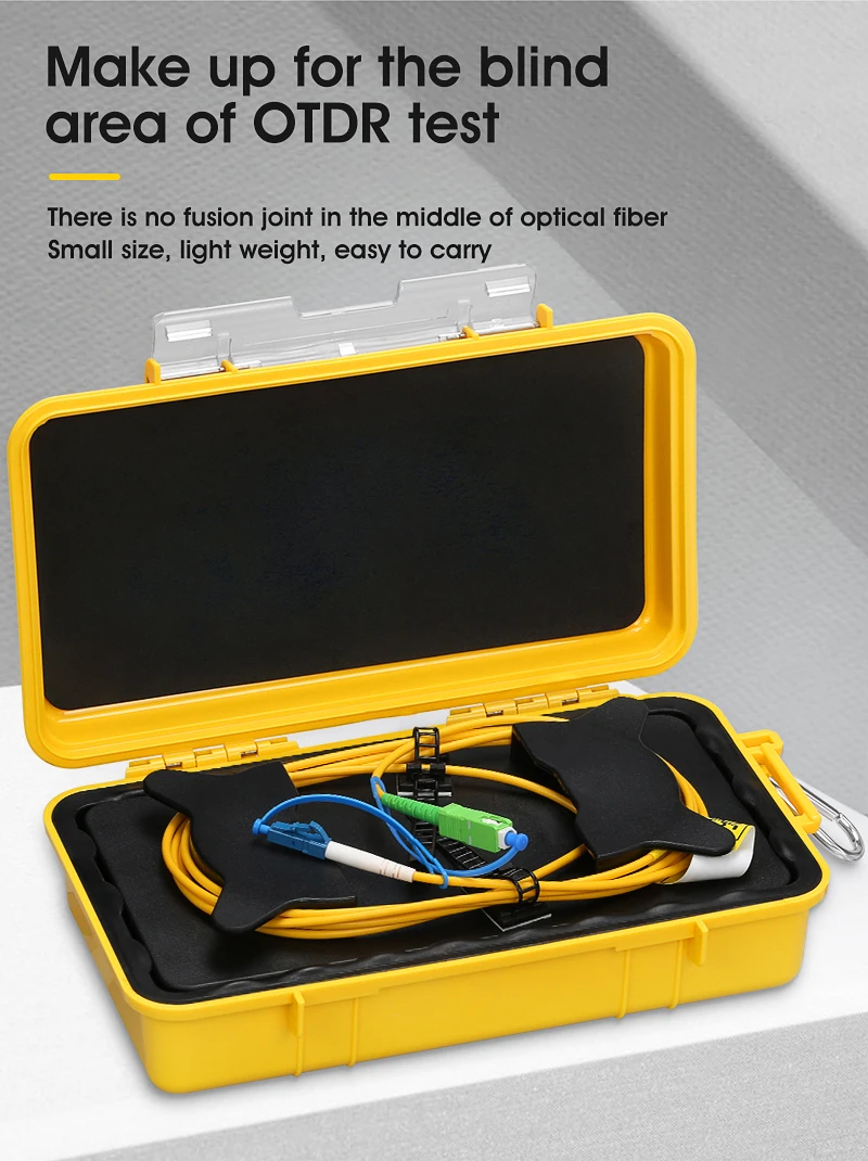 SC/APC-LC/UPC OTDR зоны Eliminator оптическое волокно Launch Cable Box 500 м 1 км 2 SM 1310/1550nm | Мобильные