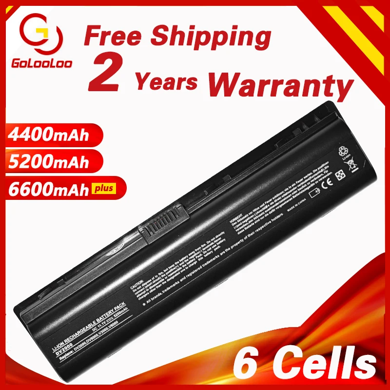 

Golooloo VE06 Laptop Battery for HP Pavilion HSTNN-DB42 dv2000 dv6000 V3000 V3500 V6000 dv6400 dv6700 dv2700 HSTNN-IB42 LB42 4.5