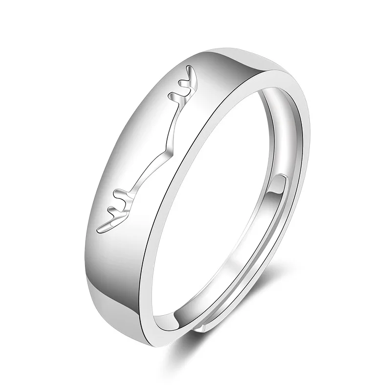 YADA подарки кристалл лося рога кольца для мужчин и женщин полые влюбленные пары