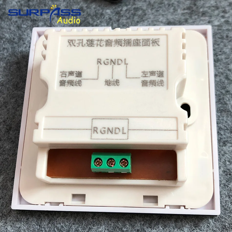 Аудиоразъем 86 Стандартный аудиоразъем Лицевая панель для фоновой музыкальной