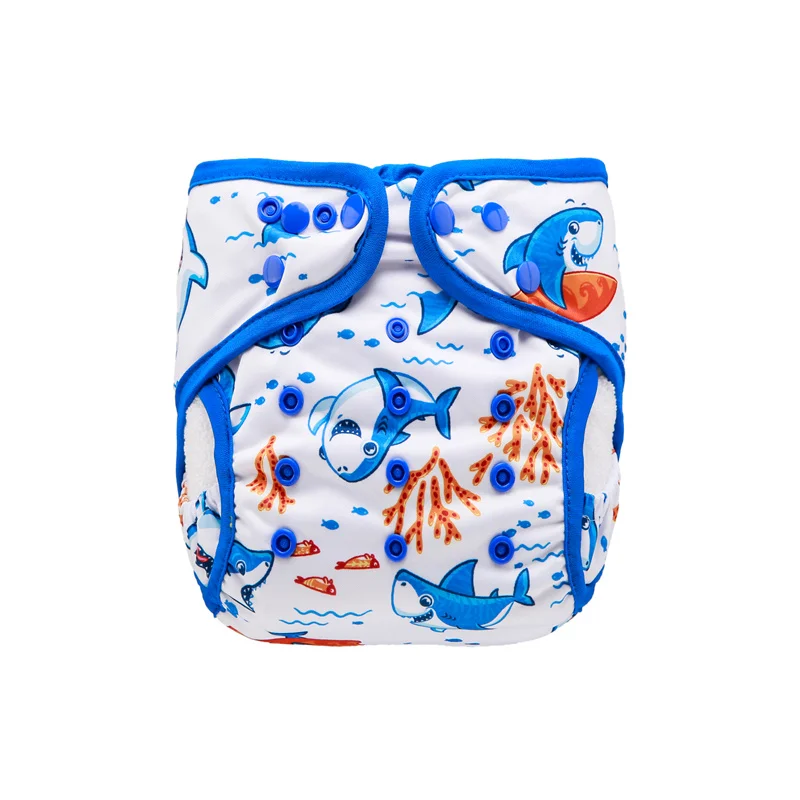 

Double Gusset Cloth Quick Dry Diapers Nappy Cover Washable Printed Diapers Ecological Reusable Cloth Diaper