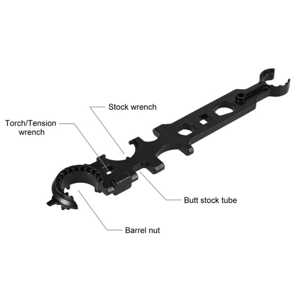 

AR15 Steel Armorers Spanner Tool Wrench M16 Castle Screw Nut Armorer Handguard Stock Barrel Remove Gun Rail Accessories Tools