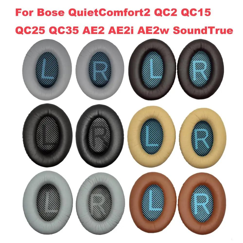 

Bose QC35 Headphone Replacement Earpads - Fits QuietComfort 35/35ii/QC2/QC15/QC25/ AE2/AE2i/AE2w/SoundTrue/SoundLink Headphones