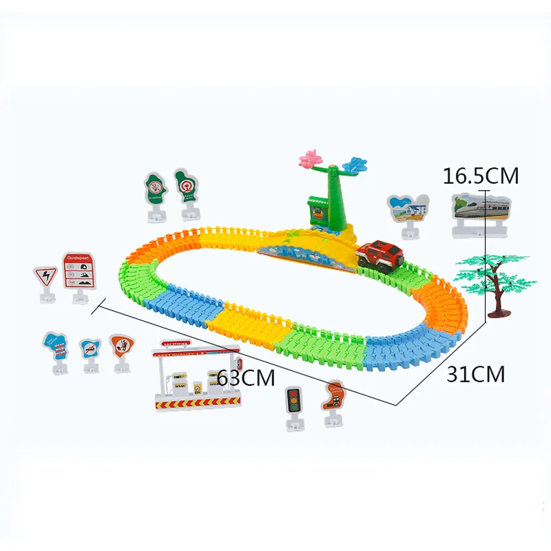 DIY головоломка гоночный трек игрушка универсальные аксессуары образовательный