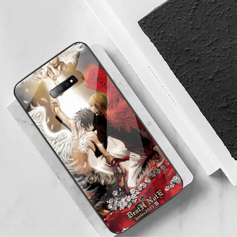 

Death note japan anime Phone Case Tempered glass For Samsung S6 S7 edge S8 S9 S10 e plus note8 9 10 pro