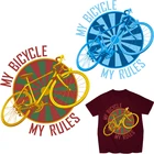 Термоклейкие велосипедные нашивки с надписью на одежду