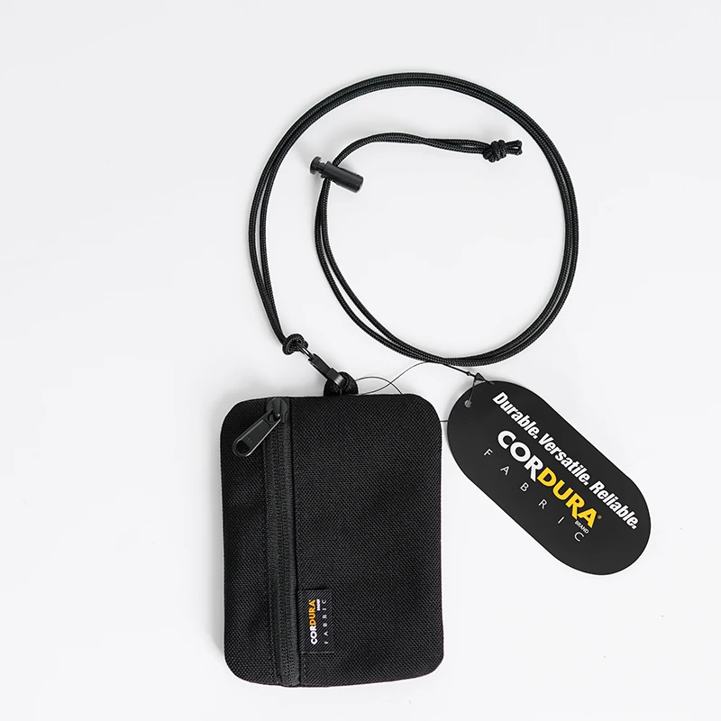 Japanese Style Cordura Nylon Fabric Pouch Waterproof Coin Purse Portable Card Holder Wallet Purse ID Holder Men Zipper Wallet