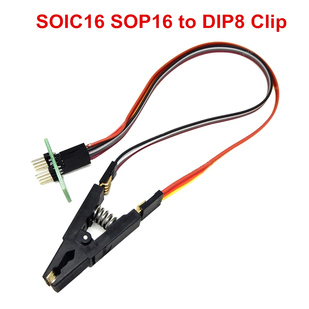 Микросхема для SOIC8 SOIC16 SOP8 тестовый зажим с кабелем SPI программатор BIOS