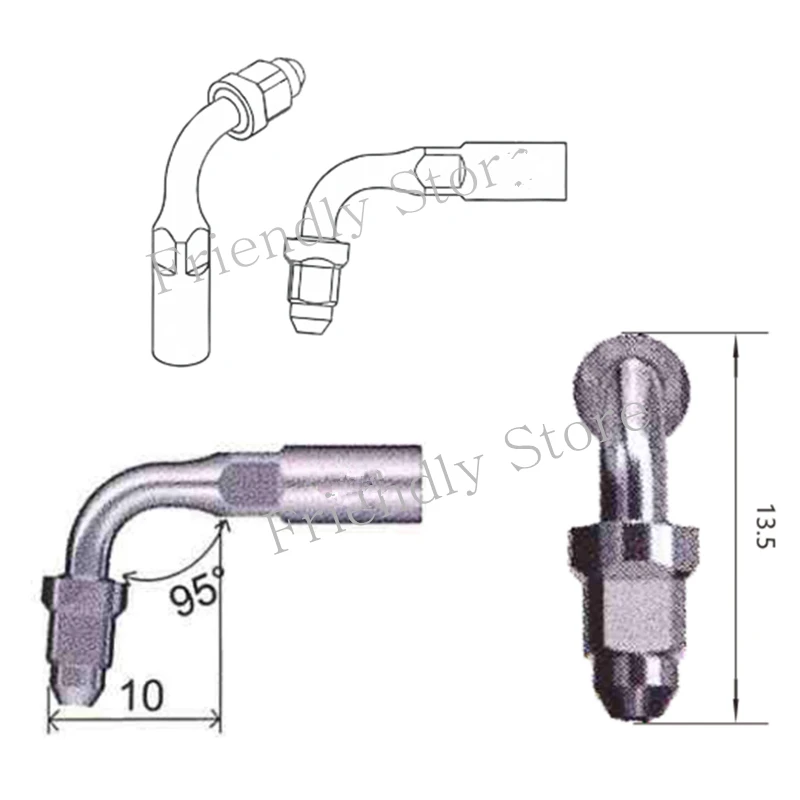 1Pcs ED2 Dentista Scaler Endo Tip For SATELEC And DTE Ultrasonic Sclaer Use For Teeth Anterior Root Canal Cleaning Equipment
