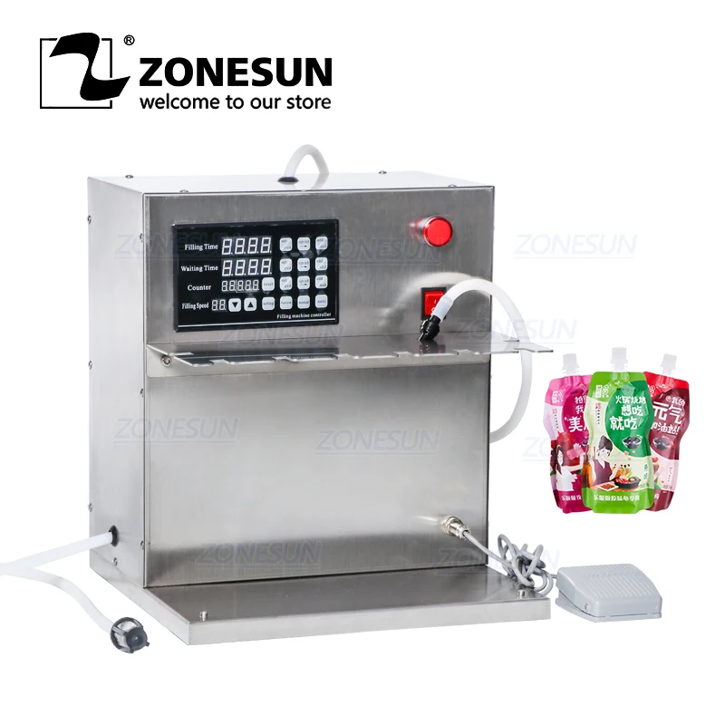ZONESUN DFGB компактная Точная Машина для розлива жидкости с цифровым управлением |