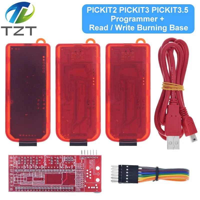 PICKit2 PICKIT3 PICKit3.5 Programmer + PIC ICD2 PICKit 2 PICKIT 3 3.5 Programming Adapter Universal Seat | Электронные