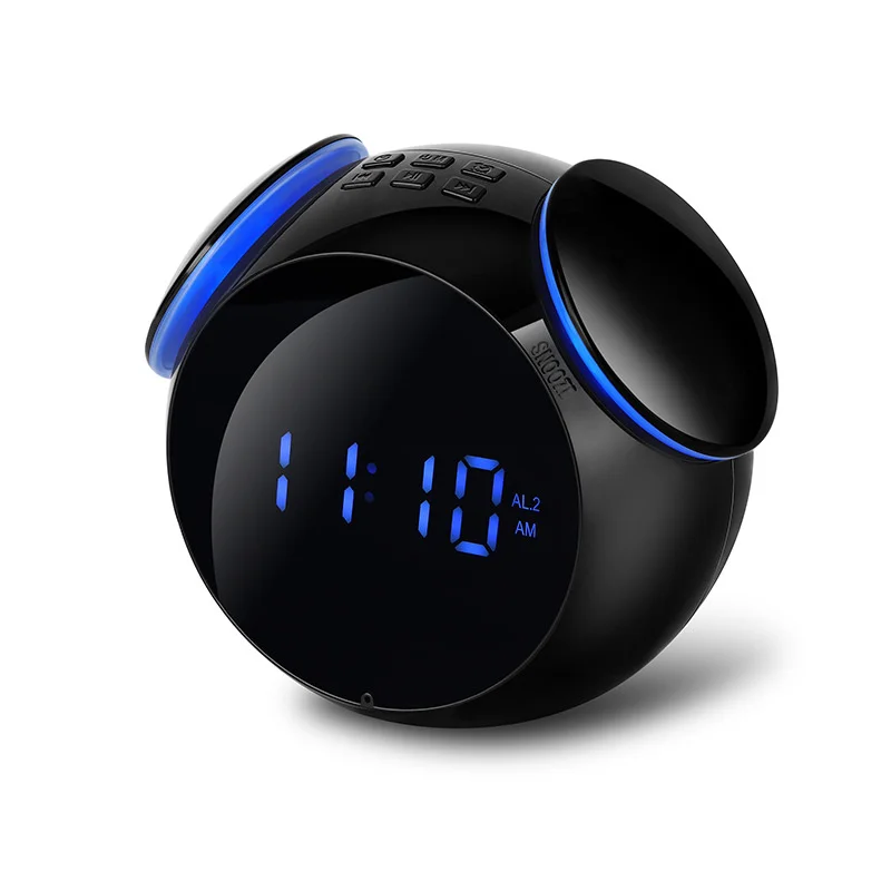 

Wireless Bluetooth speaker mini digital alarm clock creative clock outdoor square dance mp3 intelligent sound subwoofer