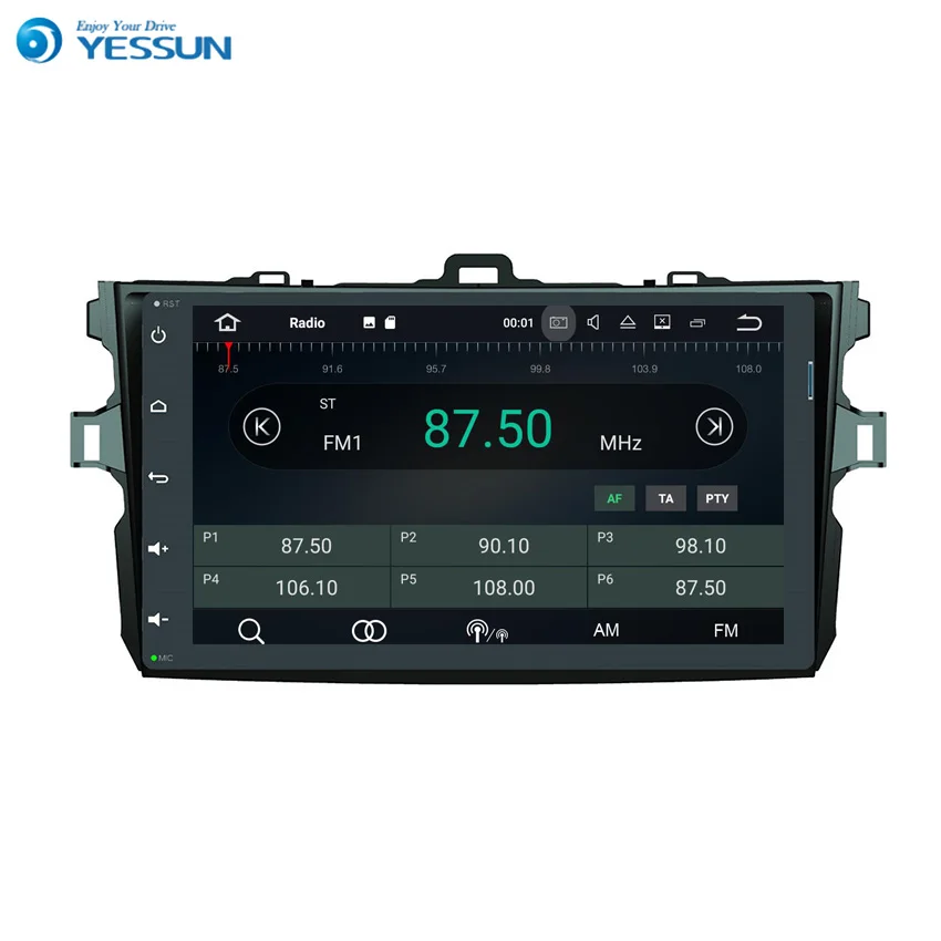 Мультимедийная система Yessun для TOYOTA Corolla мультимедийный проигрыватель 2006 ~ 2011 Android