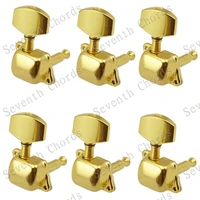 a set 6r gold semiclosed guitar tuning pegs keys tuners machine heads