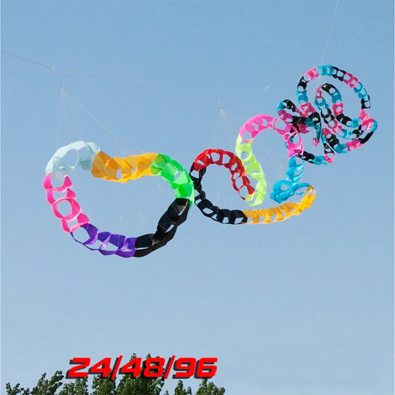 Бесплатная доставка 3d воздушный змей 96 кругов с отверстиями подвеска мягкие